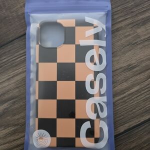 Brown and Black Checkered iPhone Case